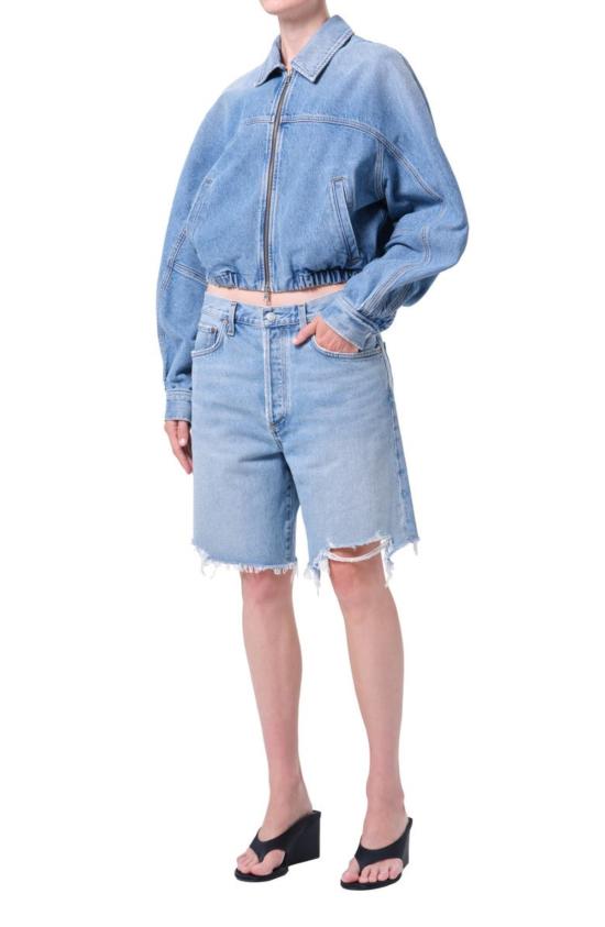  에이골디 데님 자켓 아골드 딕슨 코쿤 봄버 재킷 아웃브레이크 - AGOLDE