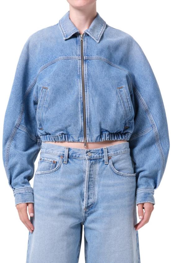  에이골디 데님 자켓 아골드 딕슨 코쿤 봄버 재킷 아웃브레이크