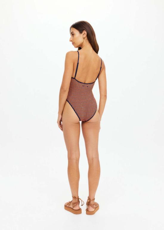  더 업사이드 원피스 수영복 업사이드 솔라리스 플로우 원피스 깅엄 - THE UPSIDE