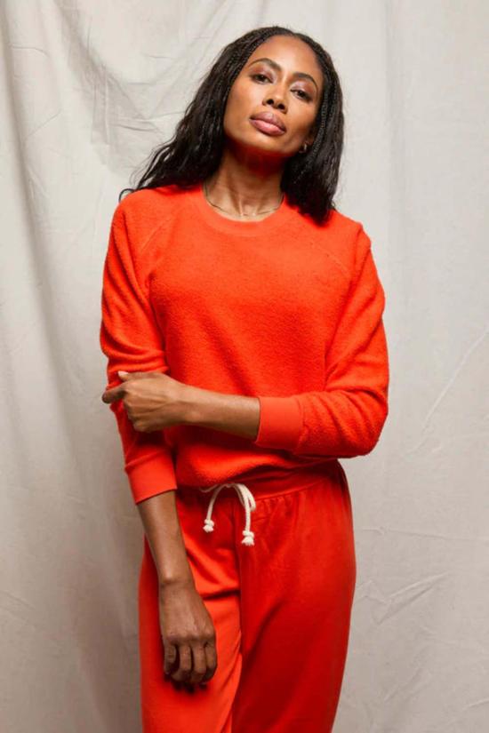  퍼펙트 화이트 티 스웨터 지기 플리스 스웨트셔츠 - PERFECT WHITE TEE