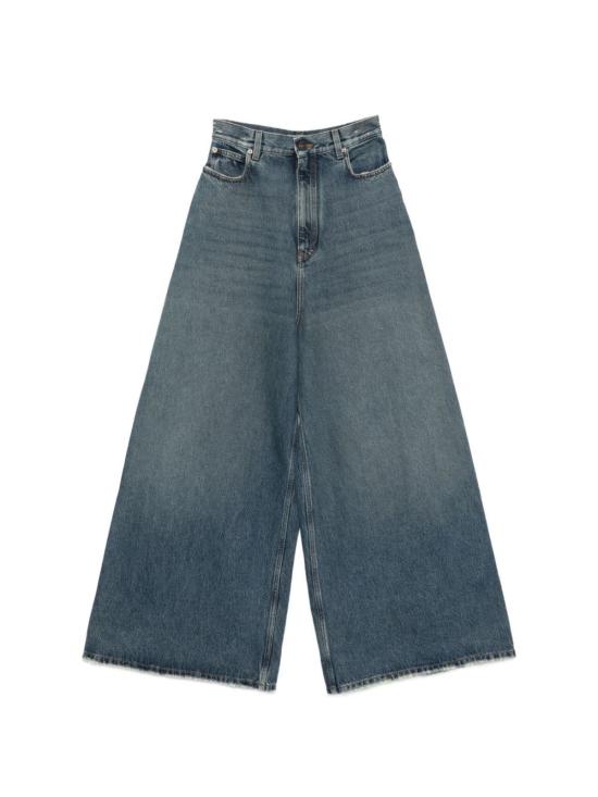  발렌시아가 데님 팬츠 플레어 데님 진 블루