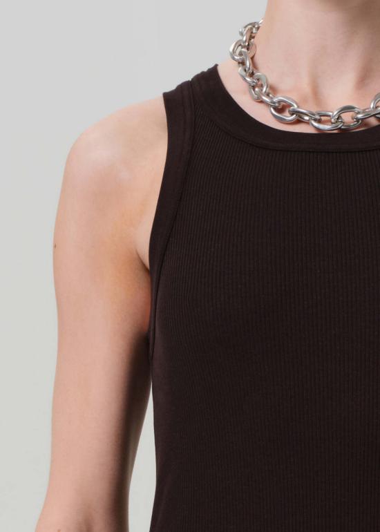  시티즌 오브 휴머니티 롱 원피스 이사벨 탱크 드레스 초콜릿 - CITIZEN OF HUMANITY