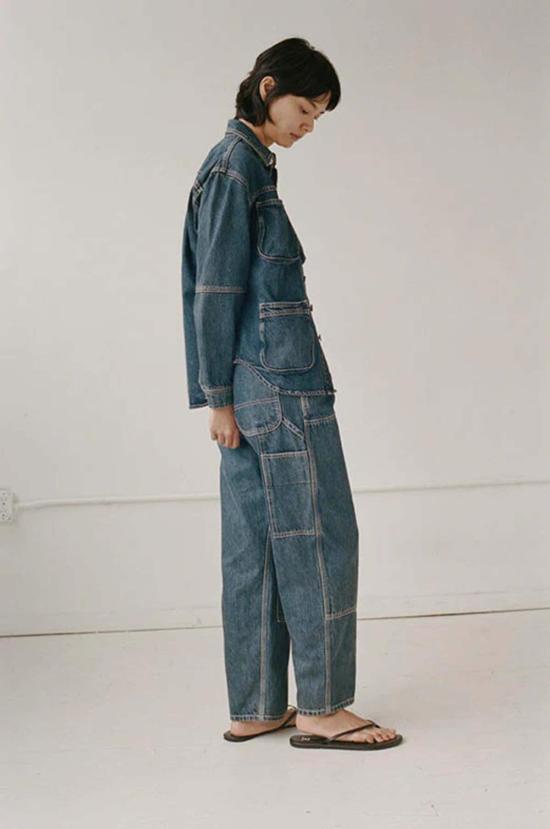  샤이나 모트 데님 자켓 워크 진 - SHAINA MOTE