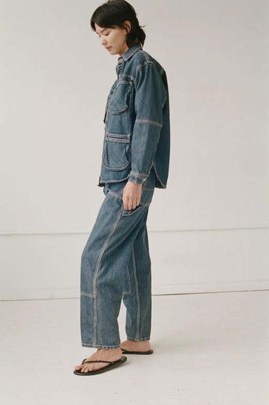  샤이나 모트 데님 자켓 워크 진 - SHAINA MOTE