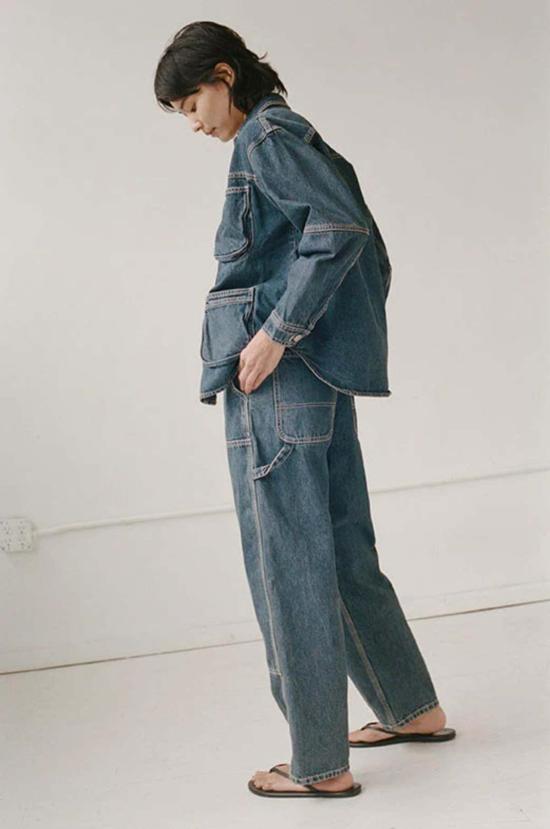  샤이나 모트 데님 자켓 워크 진 - SHAINA MOTE