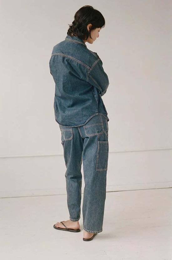  샤이나 모트 데님 자켓 워크 진 - SHAINA MOTE