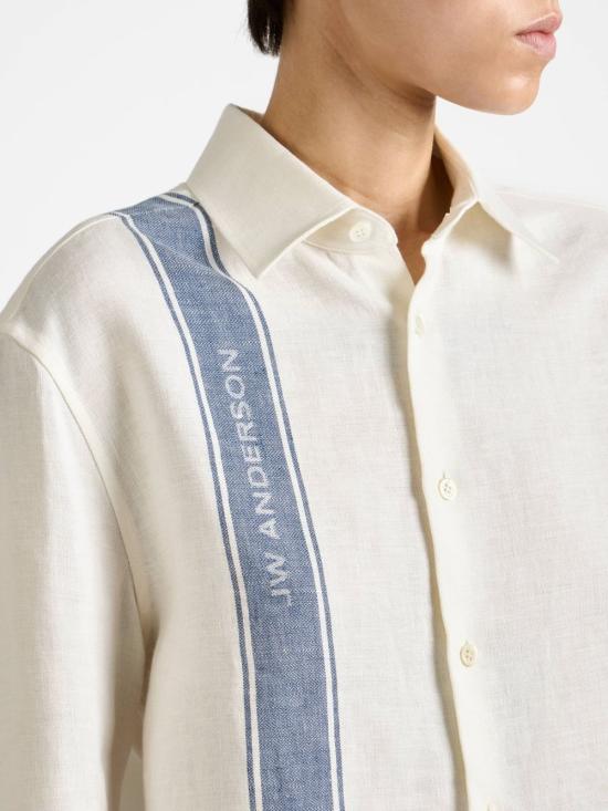 26SS JW앤더슨 셔츠 SH0384PG1898614 White - JW ANDERSON