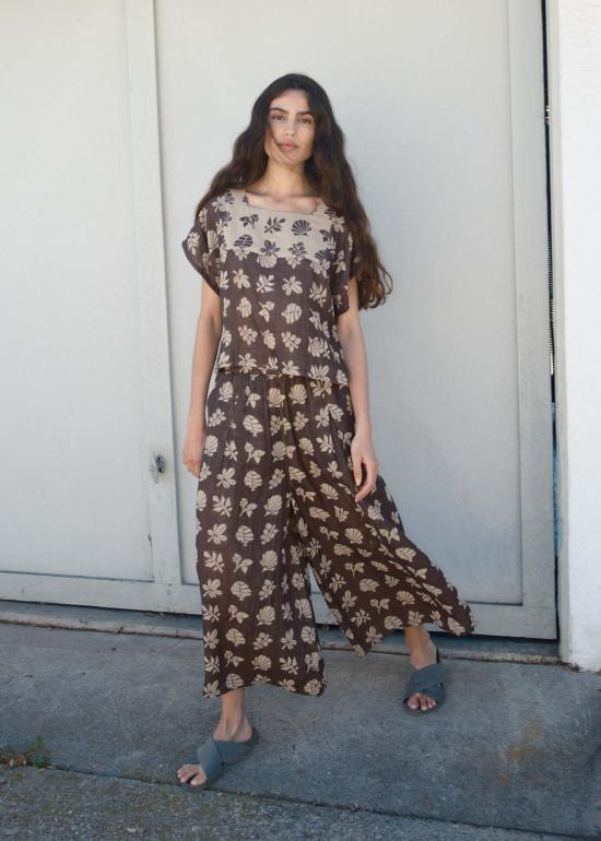  에이스 앤 지그 팔라초 팬츠 에이스앤지그 조 미디 퀼로트 보태니컬 - ACE & JIG