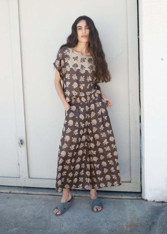  에이스 앤 지그 팔라초 팬츠 에이스앤지그 조 미디 퀼로트 보태니컬 - ACE & JIG