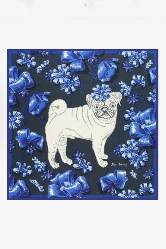  이누이투시 머플러/스카프 이누이투쉬 스퀘어 65 투투 스카프 블루