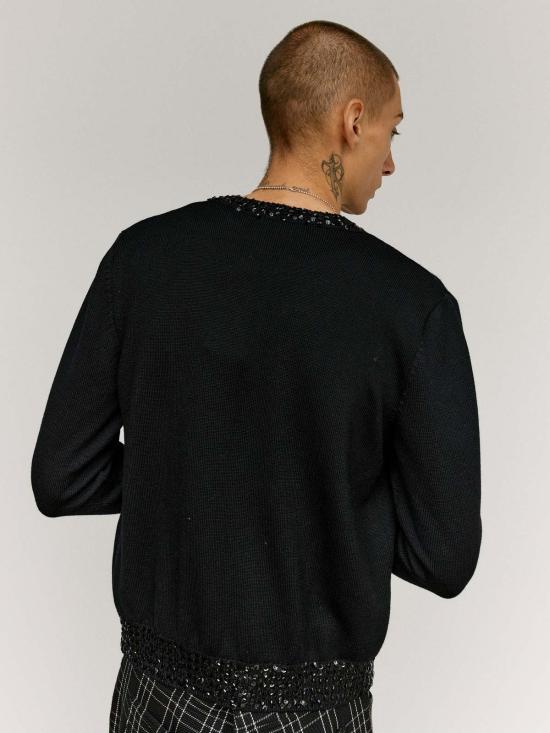  어니스트 더블유 베이커 가디건 어니스트 W. 베이커 울 스팽글 장식 - ERNEST W. BAKER