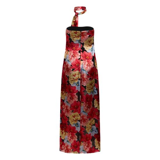  게스투즈 롱 원피스 Gestuz Sigrida 실크 드레스 데저트 플라워 - GESTUZ