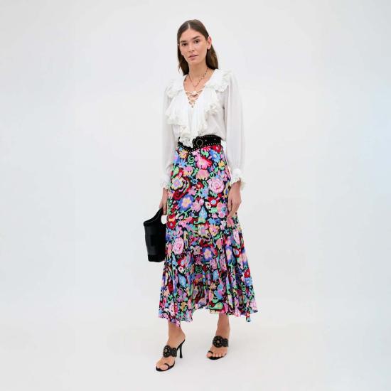  릭소 블라우스 런던 밀리아 탑 화이트 - RIXO