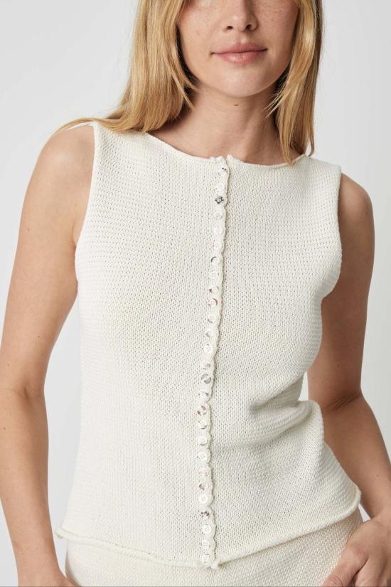  모드 레프 민소매 티셔츠