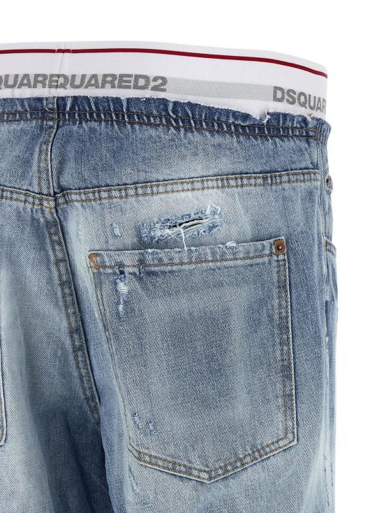  디스퀘어드2 데님 팬츠 Dsquared2 데님 조거 진 블루 - DSQUARED2