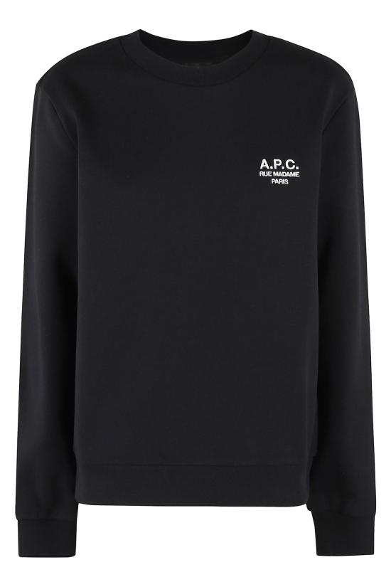  아페쎄 스웨터 A.P.C. 스웨트 스탠다드 루 마담 스웨트셔츠 블랙/화이트