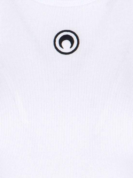  마린세르 민소매 티셔츠 마린 세르 문 리브드 탱크탑 화이트 - MARINE SERRE