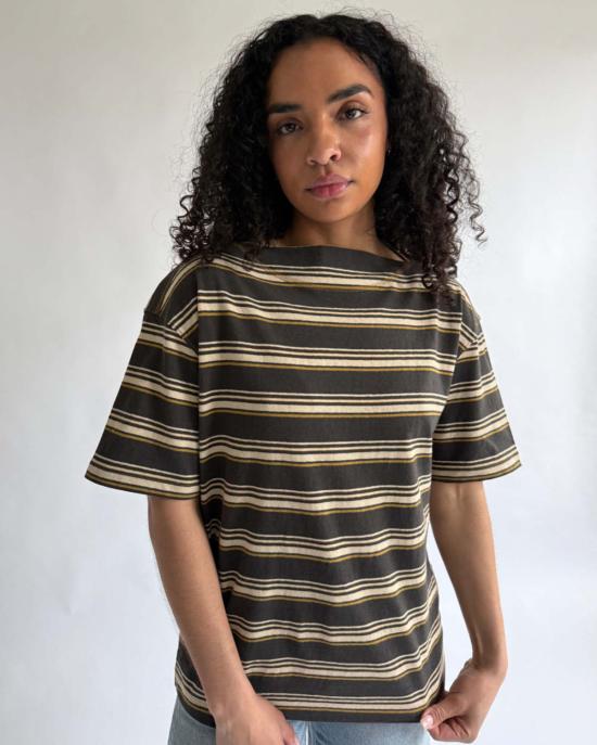  6397 반팔 티셔츠 마리너 티 아미 스트라이프 - 6397