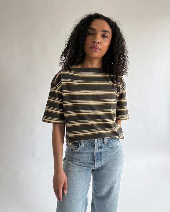  6397 반팔 티셔츠 마리너 티 아미 스트라이프