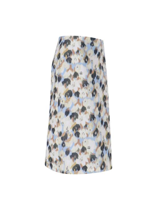  마르니 롱 스커트 시크릿 부케 미디 스커트 멀티컬러 - MARNI