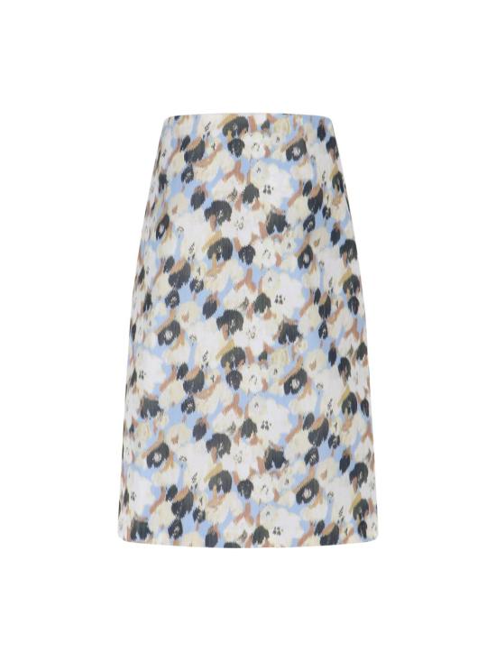  마르니 롱 스커트 시크릿 부케 미디 스커트 멀티컬러 - MARNI