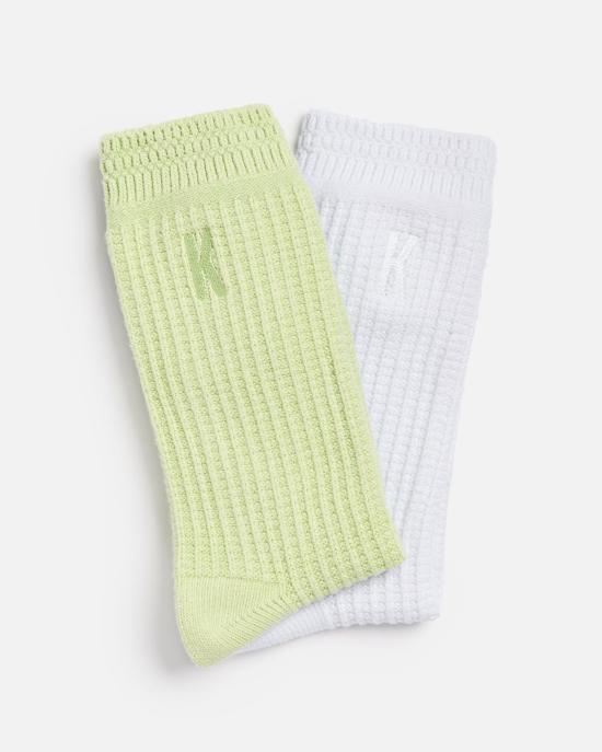  크로스트 양말 와플 니트  2켤레 세트 - KROST