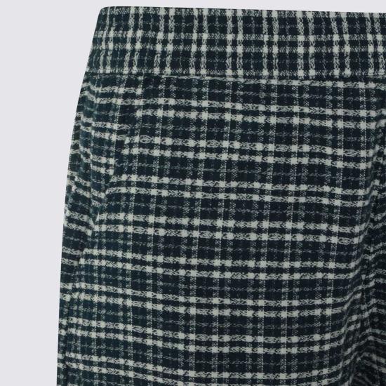  칼하트 숏팬츠 카하트 멀티컬러 그린 체크 코튼 반바지 - CARHARTT