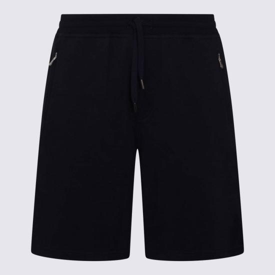  브루넬로 쿠치넬리 숏팬츠 코튼 쇼츠 블랙