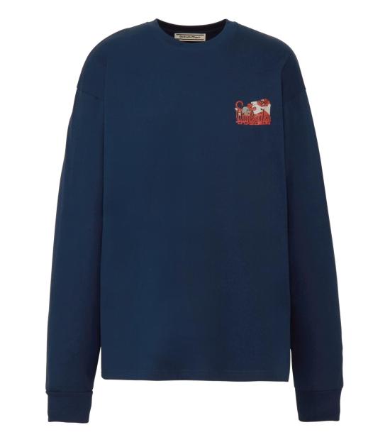  오니츠카타이거 긴팔 티셔츠 2183B609 400 NAVY DOM