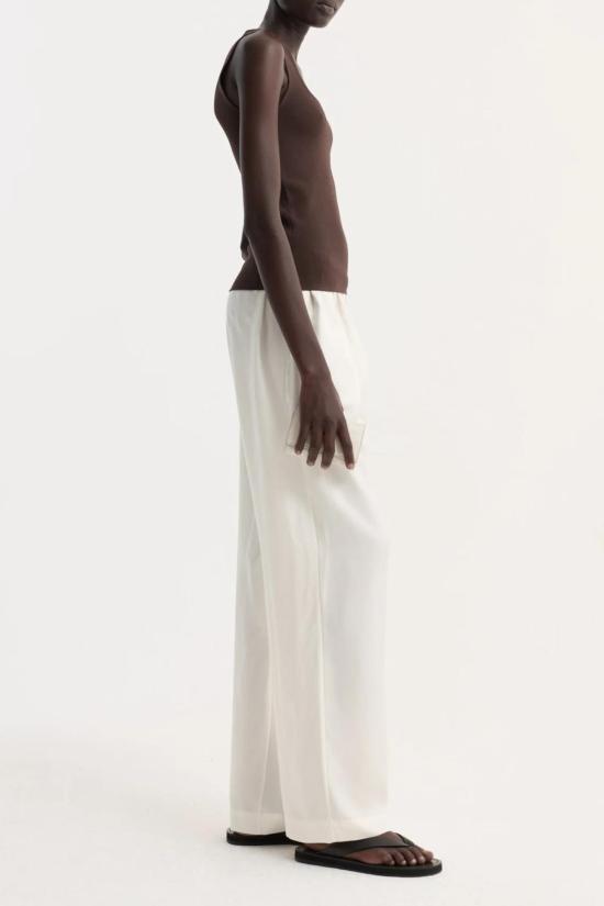  로에 민소매 티셔츠 로헤 뷔스티에 형태 니트 탑 다크 초코 - ROHE