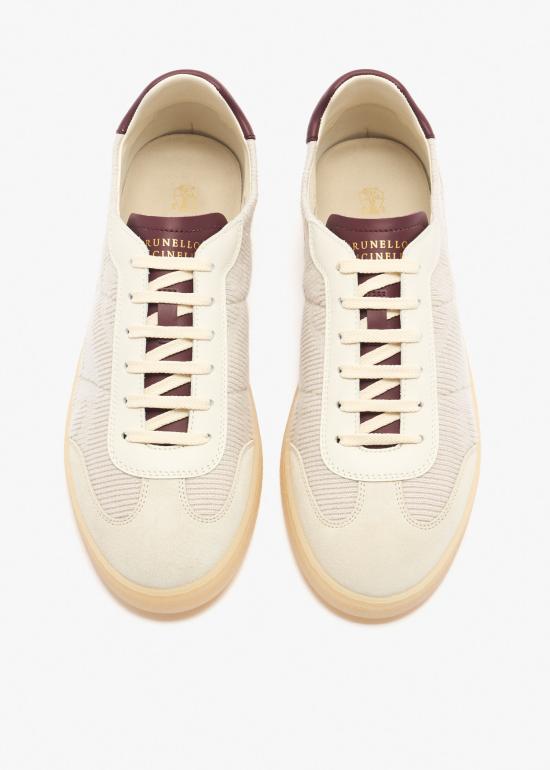 26SS 브루넬로 쿠치넬리 스니커즈 MZUTSGJ344 CUR26 BEIGE DOM - BRUNELLO CUCINELLI