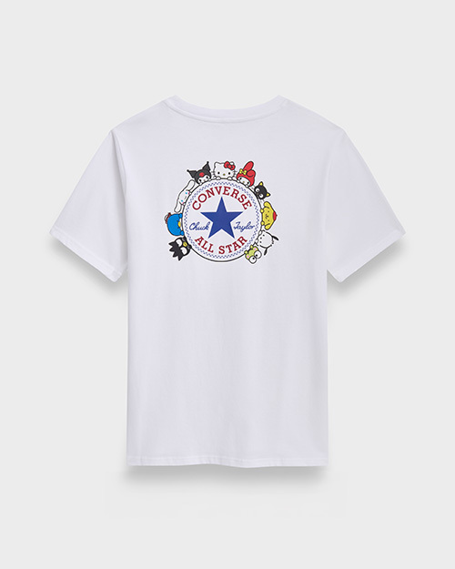  컨버스 반팔 티셔츠 CVM5T516 WHT DOM - CONVERSE