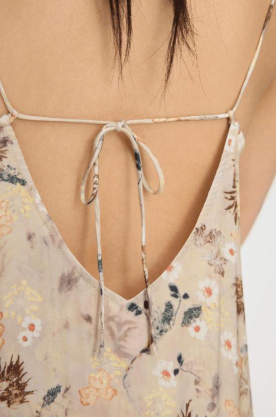  문테 롱 원피스 바리카 슬립 드레스 내추럴 - MUNTHE