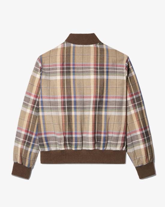 26SS 노아 봄버 자켓 NOAU261MRJP015BR BROWN PLAID DOM - NOAH