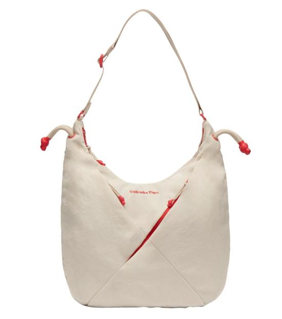  오니츠카타이거 로고 숄더백 3183B256 250 BEIGE RED DOM