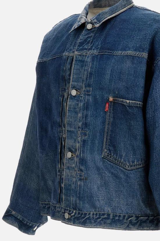  와타나베 준야 데님 자켓 데님 프린트 재킷 블루 - JUNYA WATANABE