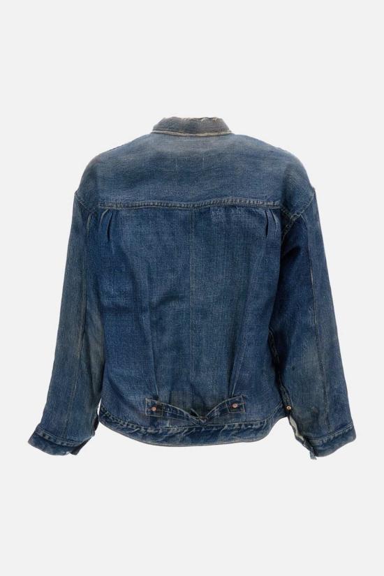  와타나베 준야 데님 자켓 데님 프린트 재킷 블루 - JUNYA WATANABE
