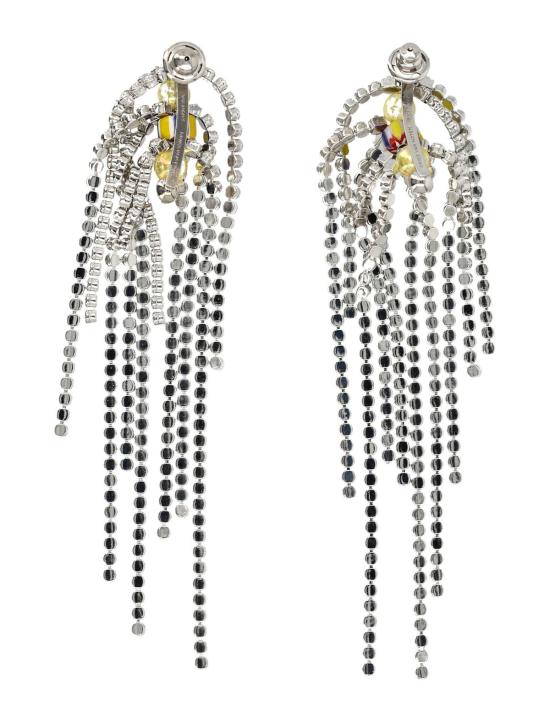  드리스 반 노튼 이어링 Dries Van Noten Strass 귀걸이 실버 - DRIES VAN NOTEN