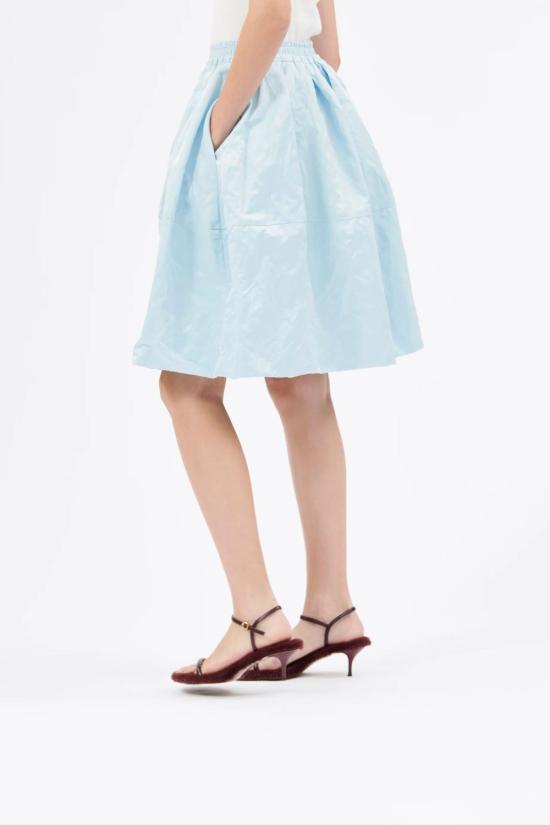  오디 스커트 버블 크링클 새틴  셀 - ODEEH