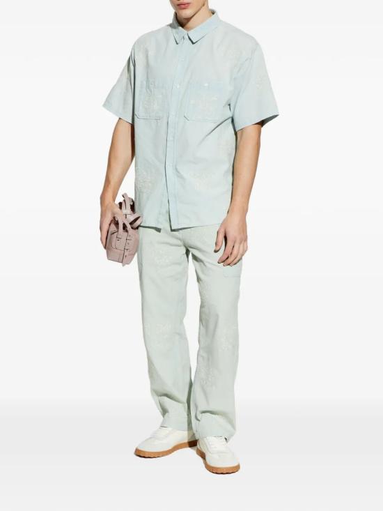 26SS 겐조 긴팔 셔츠 FG55DC1047F0 DY STONE BLEACH - KENZO