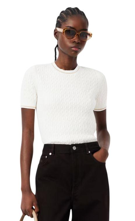  라코스테 스웨터 AF9862 70V BIANCO WHITE - LACOSTE