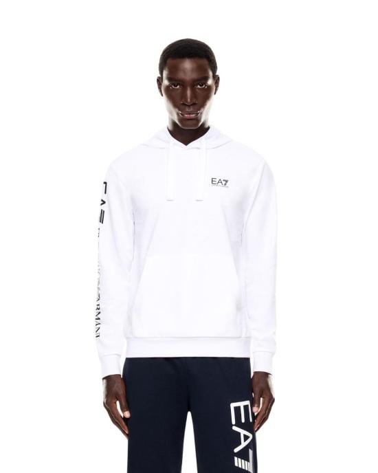 26SS 엠포리오 아르마니 후드 티셔츠 7M000569 M0003 BIANCO WHITE - EMPORIO ARMANI