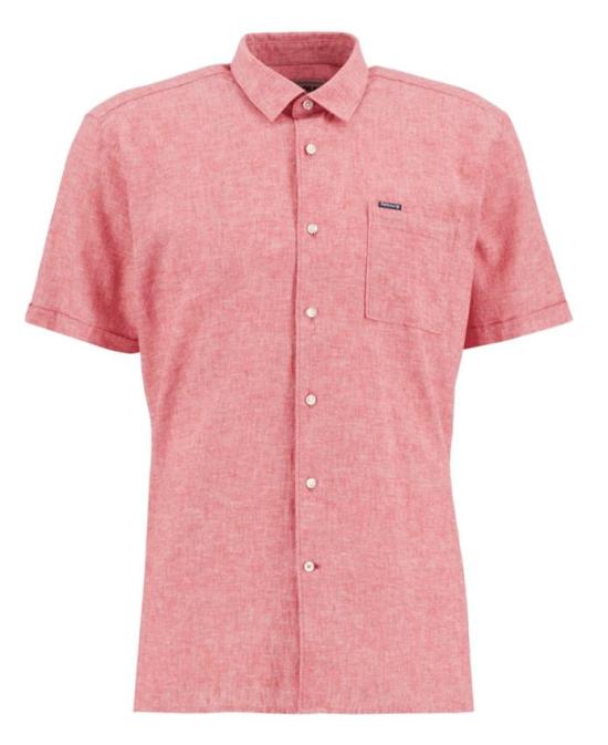 26SS 바버 반팔 셔츠 MSH5093 MSHRE51 RED