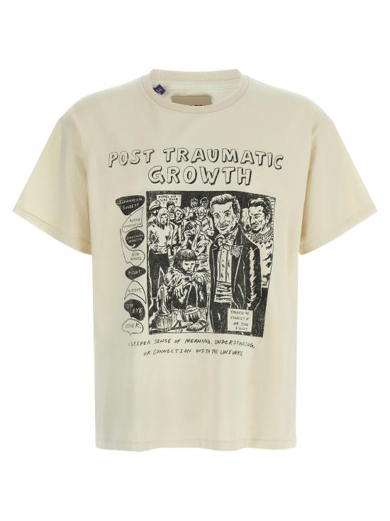 26SS 갤러리 디파트먼트 포스트 그래픽 티셔츠 TOP008LIGHTARCHIVALWHITE Beige
