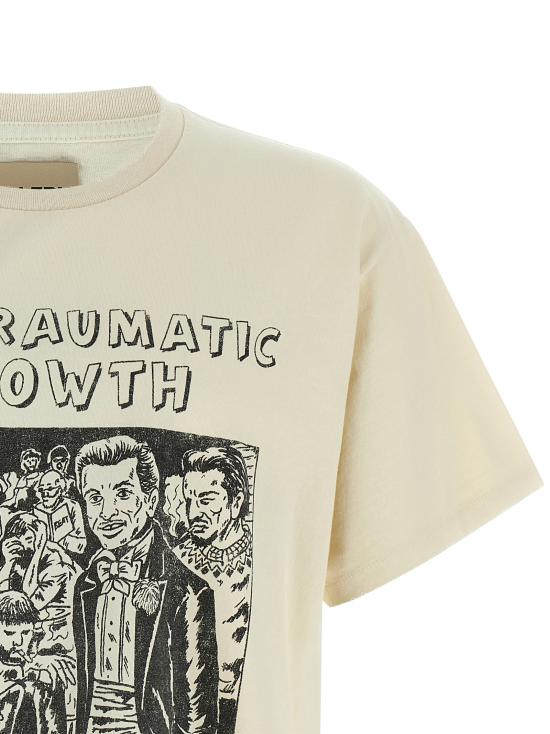 26SS 갤러리 디파트먼트 포스트 그래픽 티셔츠 TOP008LIGHTARCHIVALWHITE Beige - GALLERY DEPT