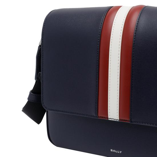 26SS 발리 코타드 레더 미토스 크로스백 MAC04U EC001I5T5P Blue - BALLY