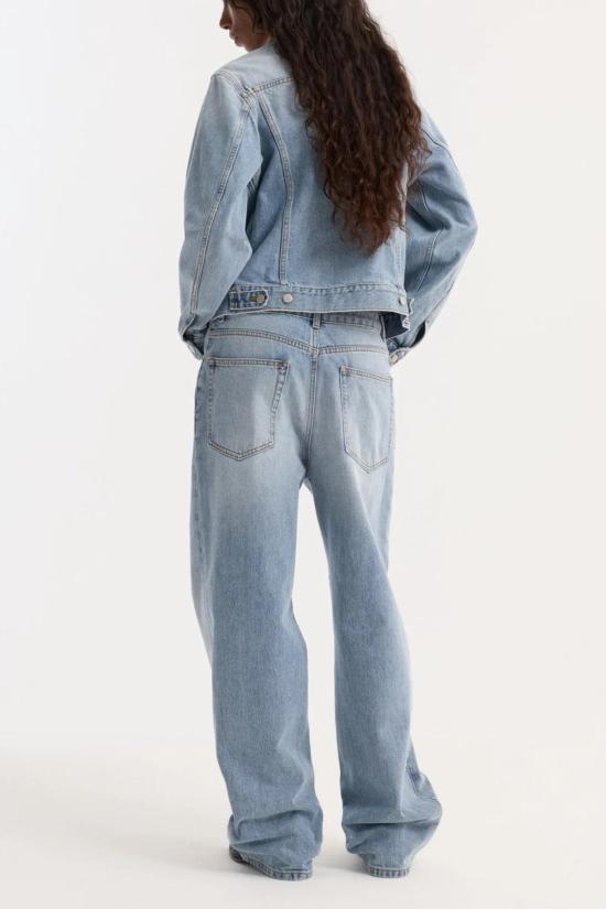  로에 데님 자켓 로헤 스웨이드 칼라 데님 재킷 클래식 블루 - ROHE