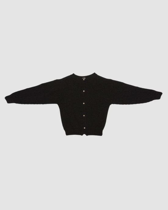 26SS 베이스레인지 가디건 PUMEC OC SP26 BLACK MELANGE DOM
