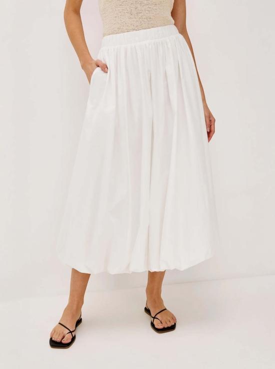  레일즈 미디 스커트 레일스 칼라 스커트