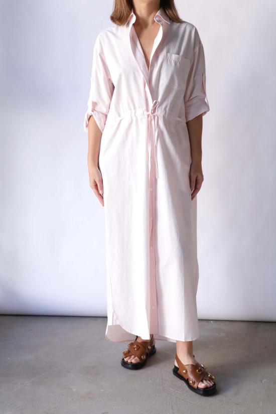  마리아 맥마누스 롱 원피스 드로스트링 셔츠 드레스 - MARIA MCMANUS